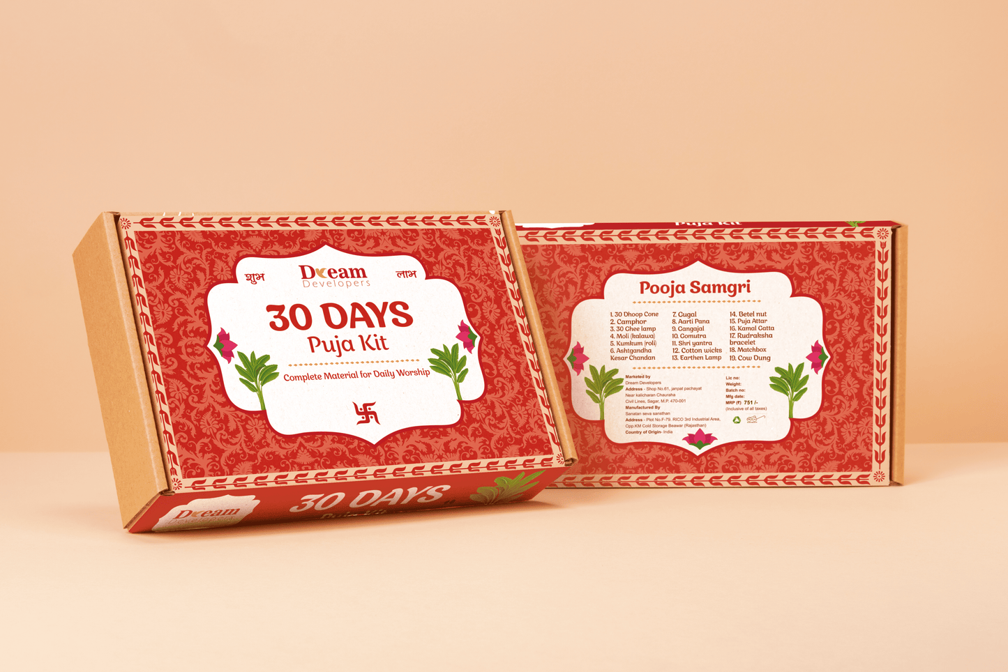 30 Days Puja Box – Complete Monthly Pooja Essentials Kit
